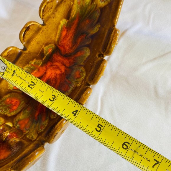 Large vintage 1960s Ceramic Art Pottery Viking Ship Ashtray Dish - Picture 8 of 9